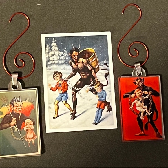 Krampus Ornament Gift Set - Krampusnacht Holiday Decor Collectible Gift Bundle - Picture 4 of 8